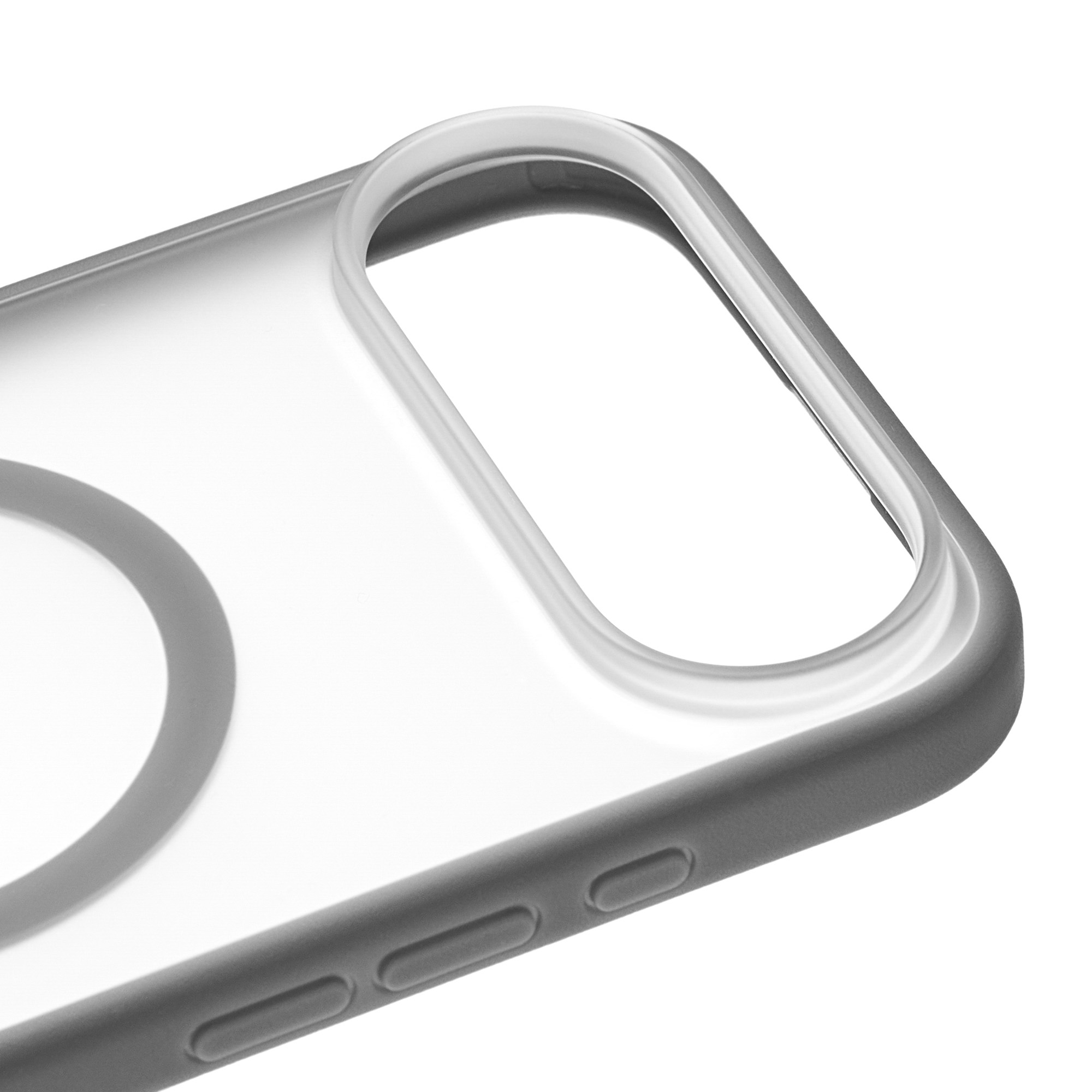 Чехол uBear Stand 360° Mag Case с MagSafe для iPhone Air (силикон, софт-тач), серый (CS584GR66AST-I25M)