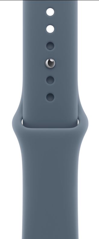 Apple Watch Series 11 46mm Space Gray Aluminum Case with Anchor Blue Sport Band