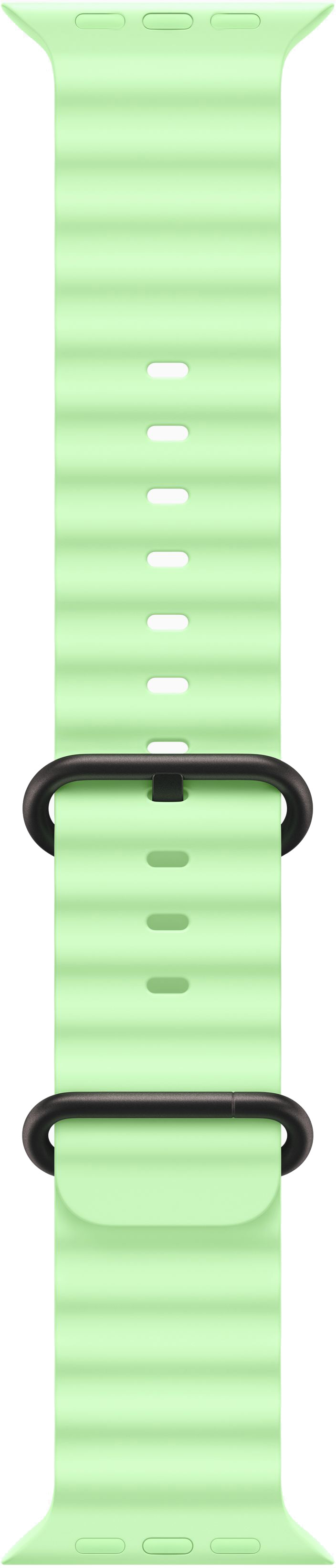 Apple Watch Ultra 3 (2025) 49mm Black Titanium Case with Neon Green Ocean Band