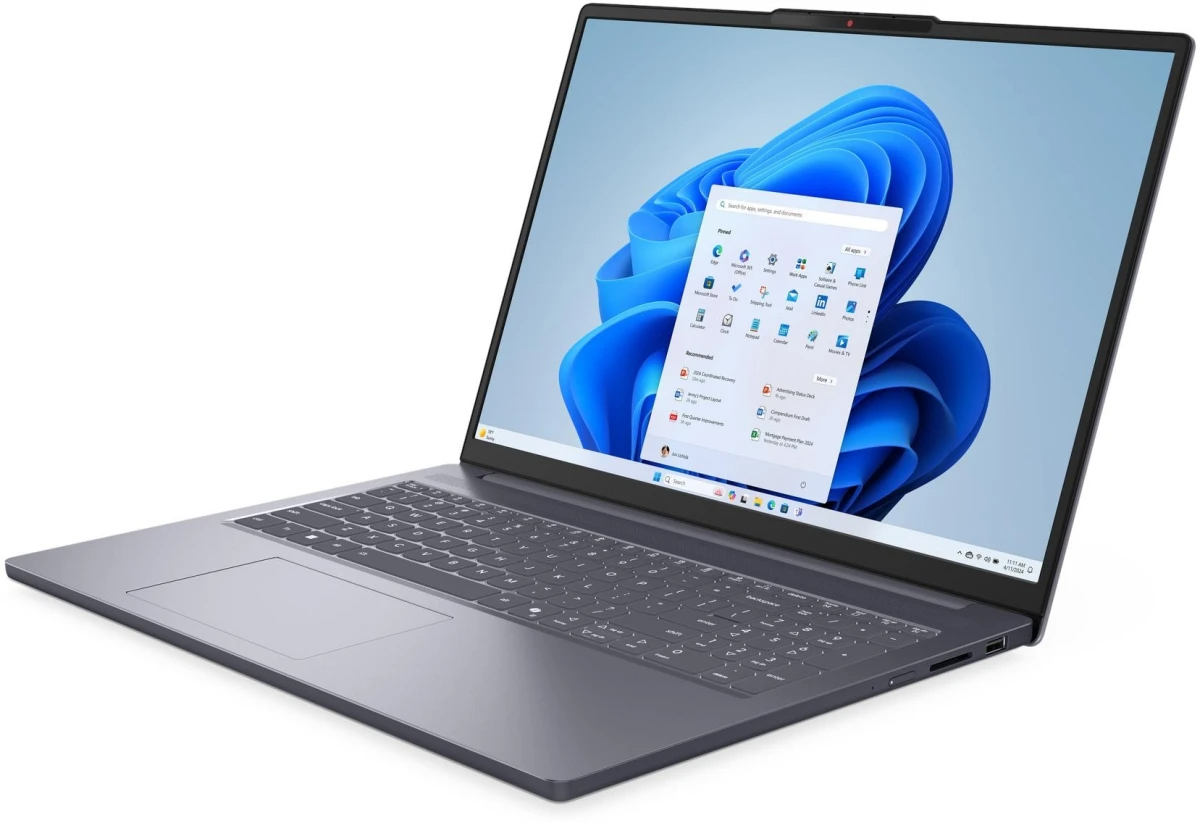Ноутбук Lenovo IdeaPad Slim 3 16ARP10 (AMD Ryzen 5 150, AMD Radeon 660M Graphics) 16ГБ, 512ГБ SSD, noOS, серый (83K800B8RK)