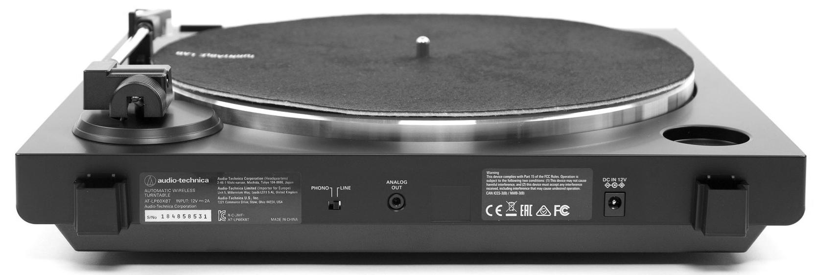 Виниловый проигрыватель Audio-Technica AT-LP60XBT, белый