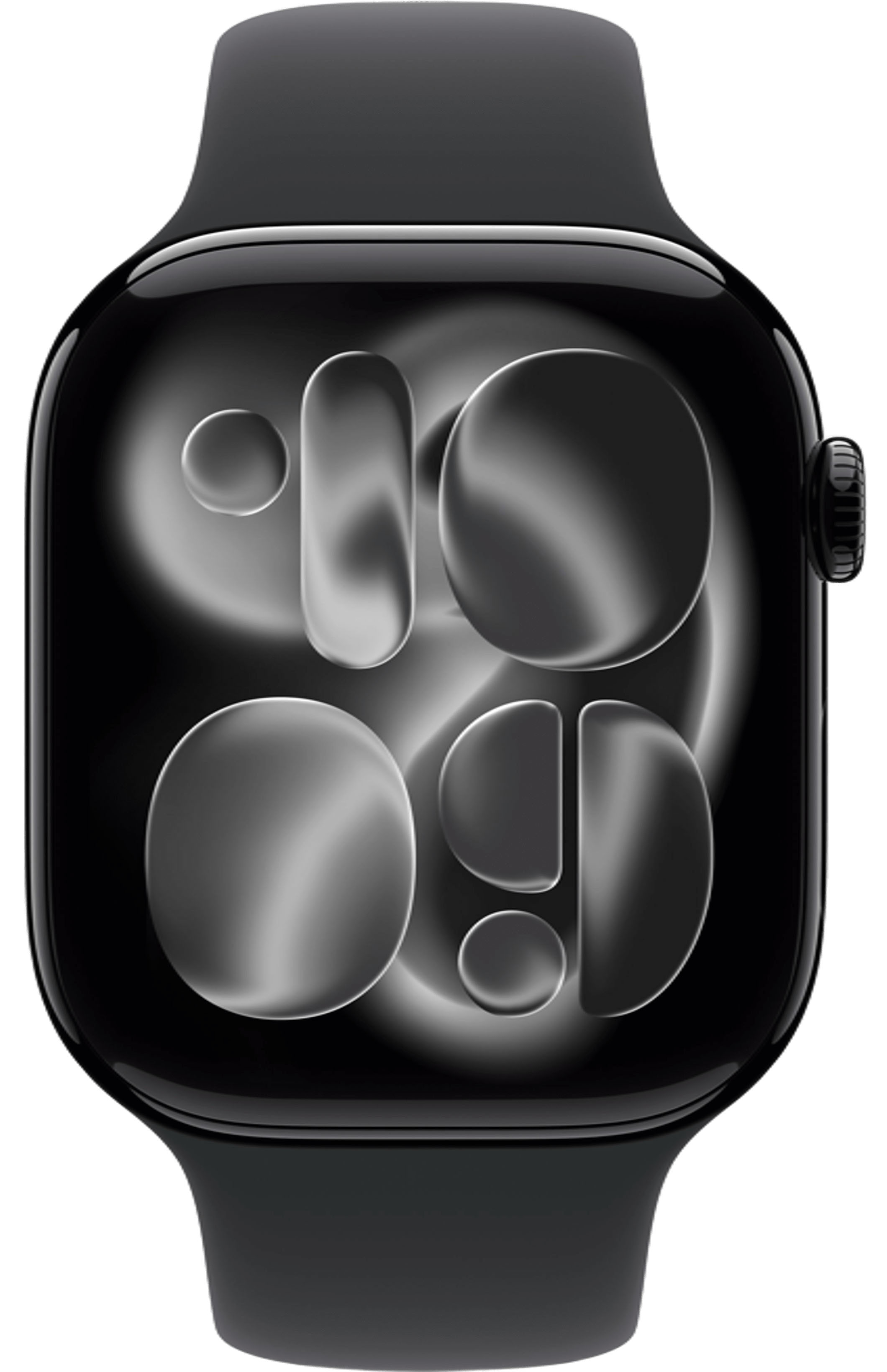 Apple Watch Series 11 46mm, Jet Black Aluminum Case with Sport Band Black