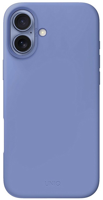 Чехол Uniq Lino Hue с MagSafe для iPhone 16, синий IP6.1(2024) - LINOHMPBLU