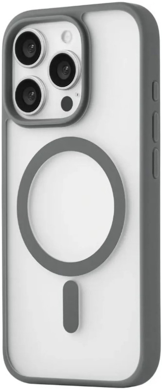 Чехол uBear Cloud Mag Case силк-тач с MagSafe для Apple iPhone 16 Pro, серый (CS431GR63PMT-I24M)