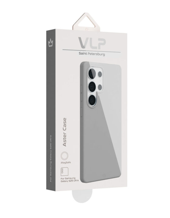 Чехол VLP Aster Case с MagSafe для Samsung Galaxy S25 Ultra, серый (1057116)