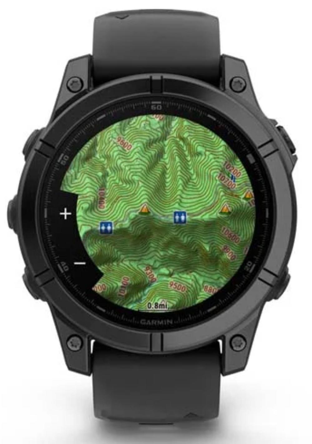 Смарт-часы Garmin Fenix E 47mm AMOLED, Slate Gray with Black Silicone (010-03025-13 HK)