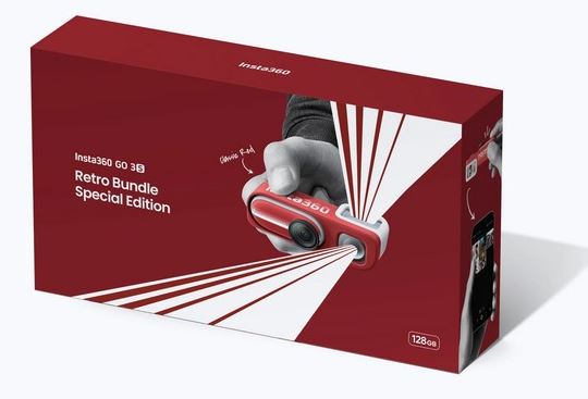 Insta360 GO 3S Retro Bundle Special Edition 128 ГБ, Classic Red