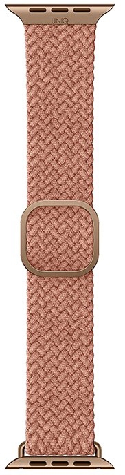 Плетеный ремешок Uniq Aspen Strap Braided для Apple Watch 40/41/42мм, розовый