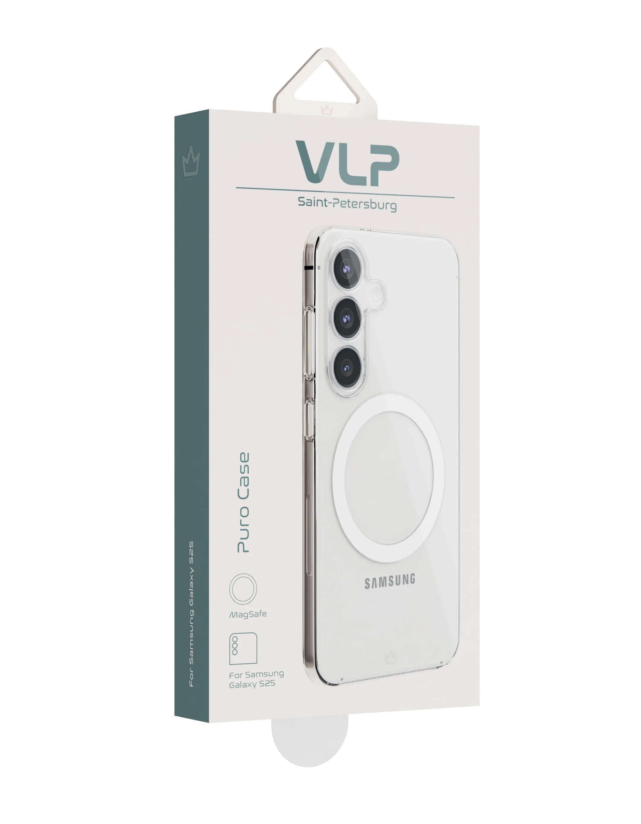 Чехол VLP Puro Case MagSafe для Samsung S25, прозрачный (10521005)