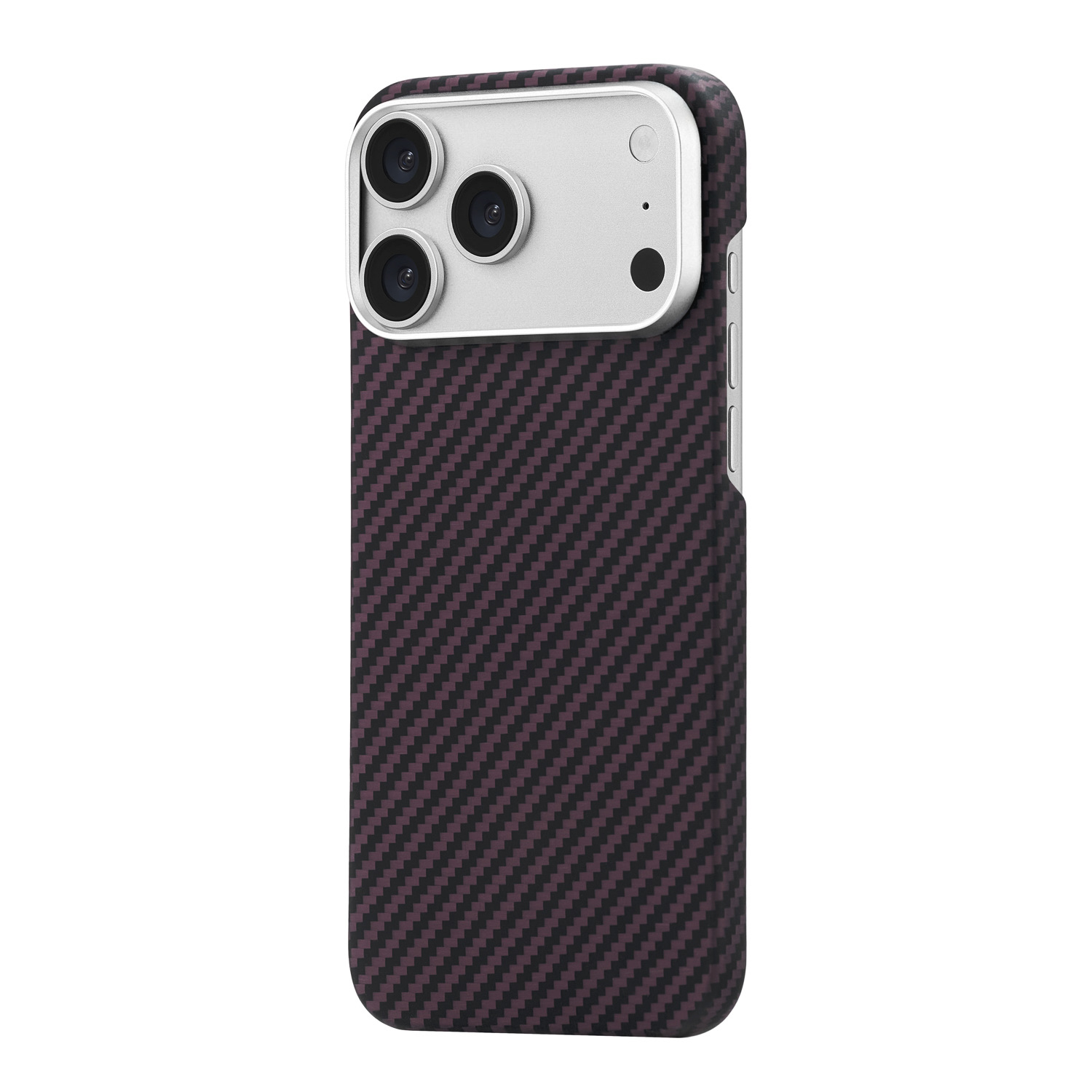 Чехол uBear Supreme Case Kevlar с MagSafe для iPhone 18 Pro Max, бургунди (CS722BR69PSP-I26M)