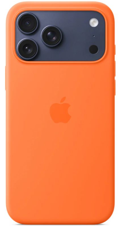 Apple Silicone Case с MagSafe для iPhone 17 Pro Max, оранжевый (Orange) MGFL4FE/A
