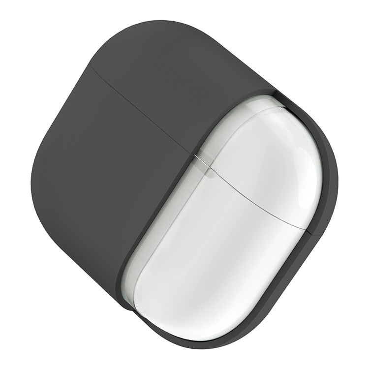 Чехол Uniq Lino Liquid silicone для AirPods 4, серый (AIRPODS(2024)-LINOGRY)