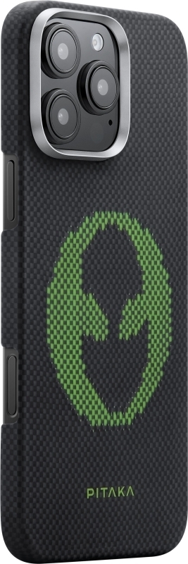 Чехол Pitaka Aries Tactile Woven Case для iPhone 16 Pro, Alien (KI1601AL)