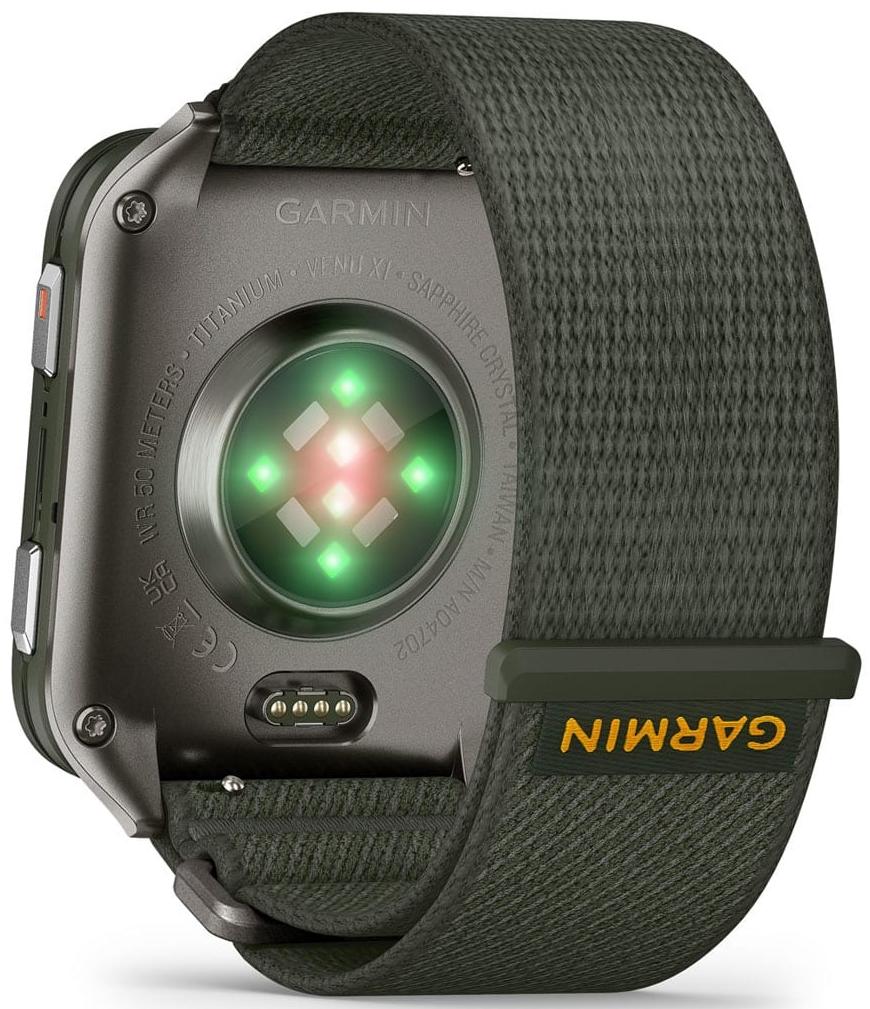 Garmin Venu X1, темно-зеленые с черным ремешком (010-02980-03)