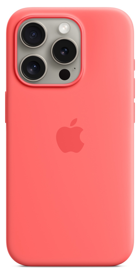 Чехол Apple iPhone 15 Pro Silicone Case с MagSafe, Guava (MT1G3)