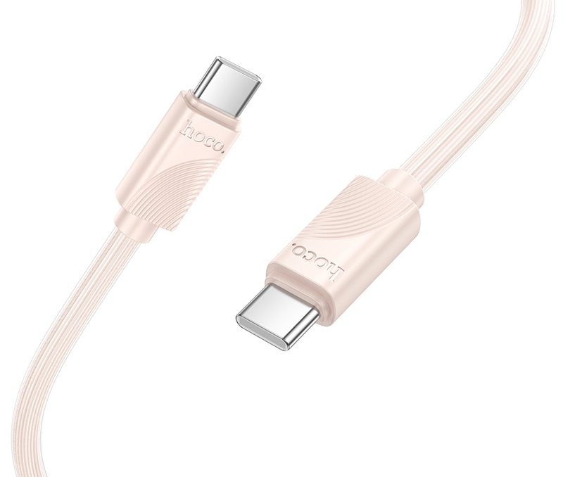 Кабель Hoco X114 Type-C to Type-C 60W 1м, розовый
