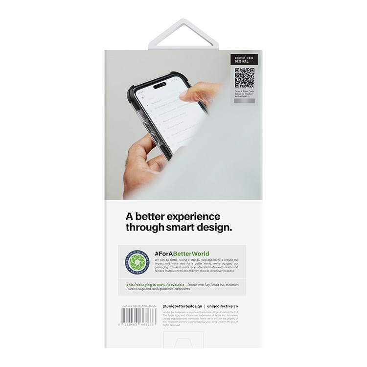 Uniq Combat (AF) MagSafe для iPhone 14 Pro, прозрачный (IP6.1P(2022)-COMAFMSCL)