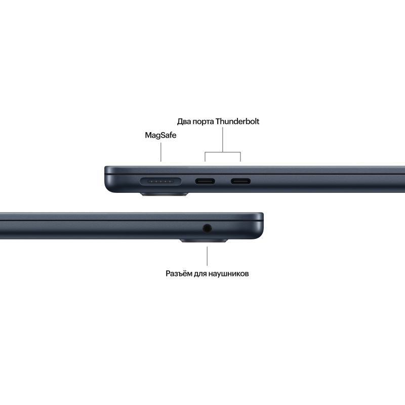 Apple MacBook Air 13" (M3 8C/8C), 16 ГБ, 256 ГБ, черный