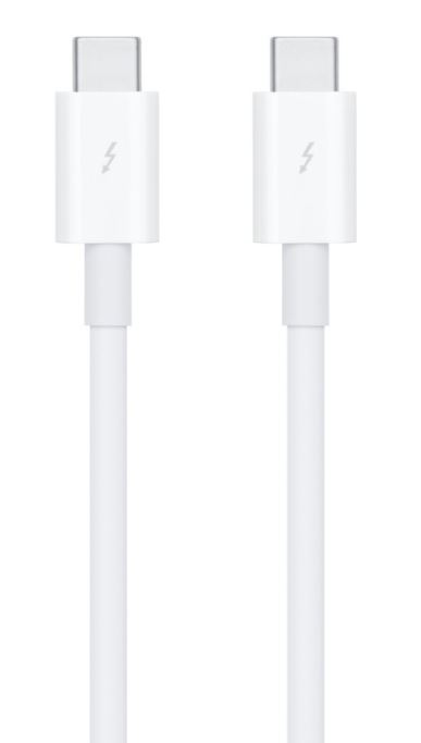 Apple Thunderbolt 3 (USB‑C) длиной (0,8 м), белый (MQ4H2)