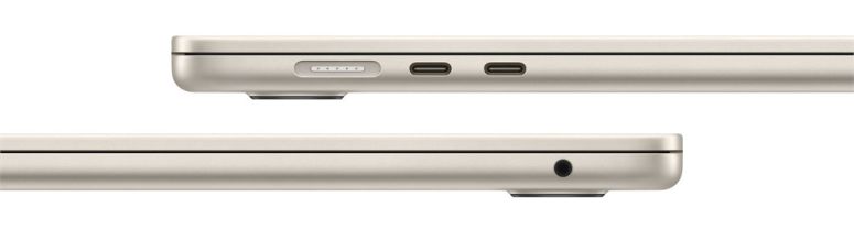 Apple MacBook Air 13 (M4, 10C CPU/10C GPU, 2025), 24 ГБ, 1 ТБ SSD, Starlight (сияющая звезда) Z1CW000TZ