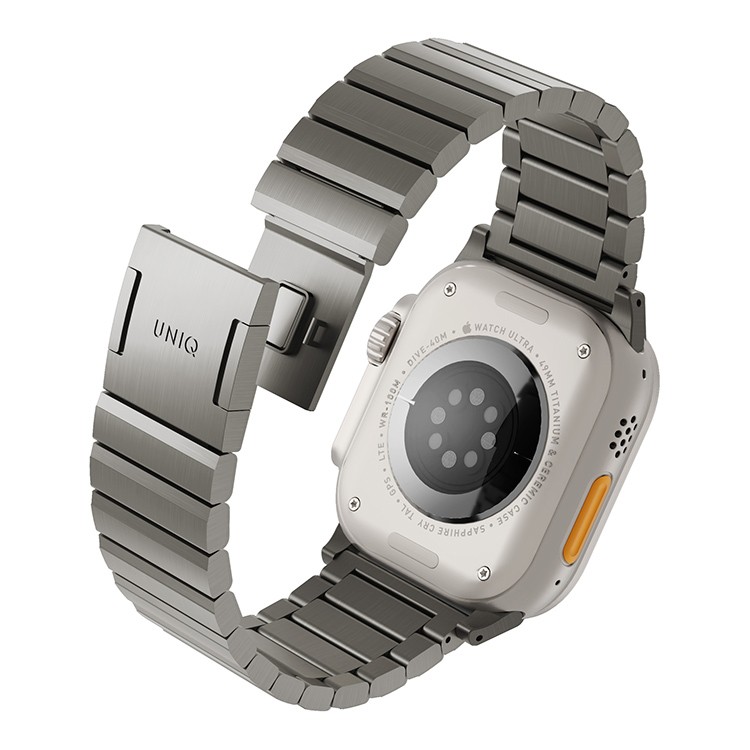 Ремешок Uniq Strova MAG Strap Link Steel для Apple Watch 42/44/45/49мм, серебристый
