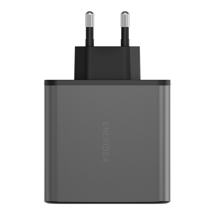 EnergEA AmpCharge GaN100, 2USB-C + USB-A PD/PPS/QC3.0 total 100W, серый (Gunmetal)