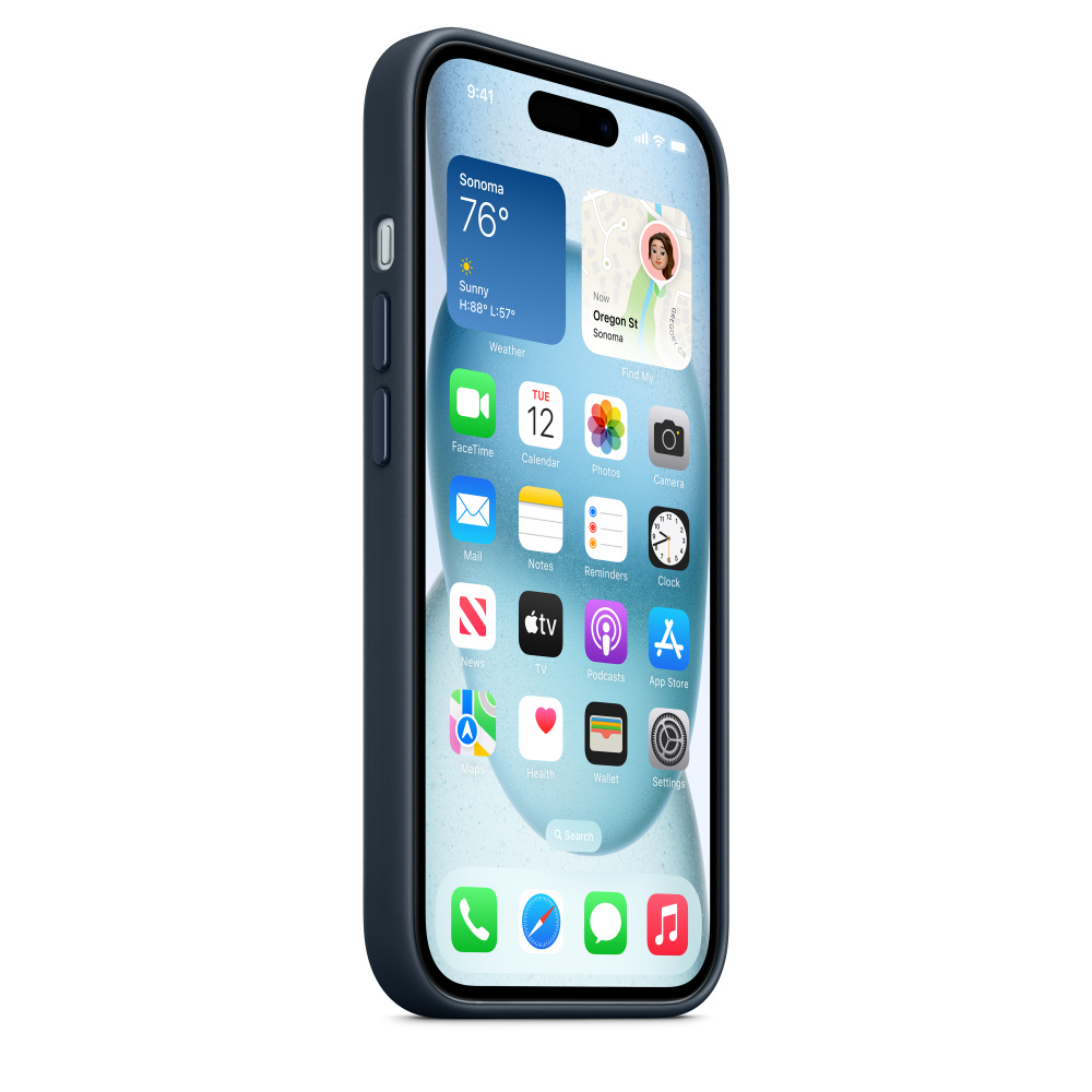 Чехол iPhone 15 Pro FineWoven Case с MagSafe, Pacific Blue (MT4Q3)