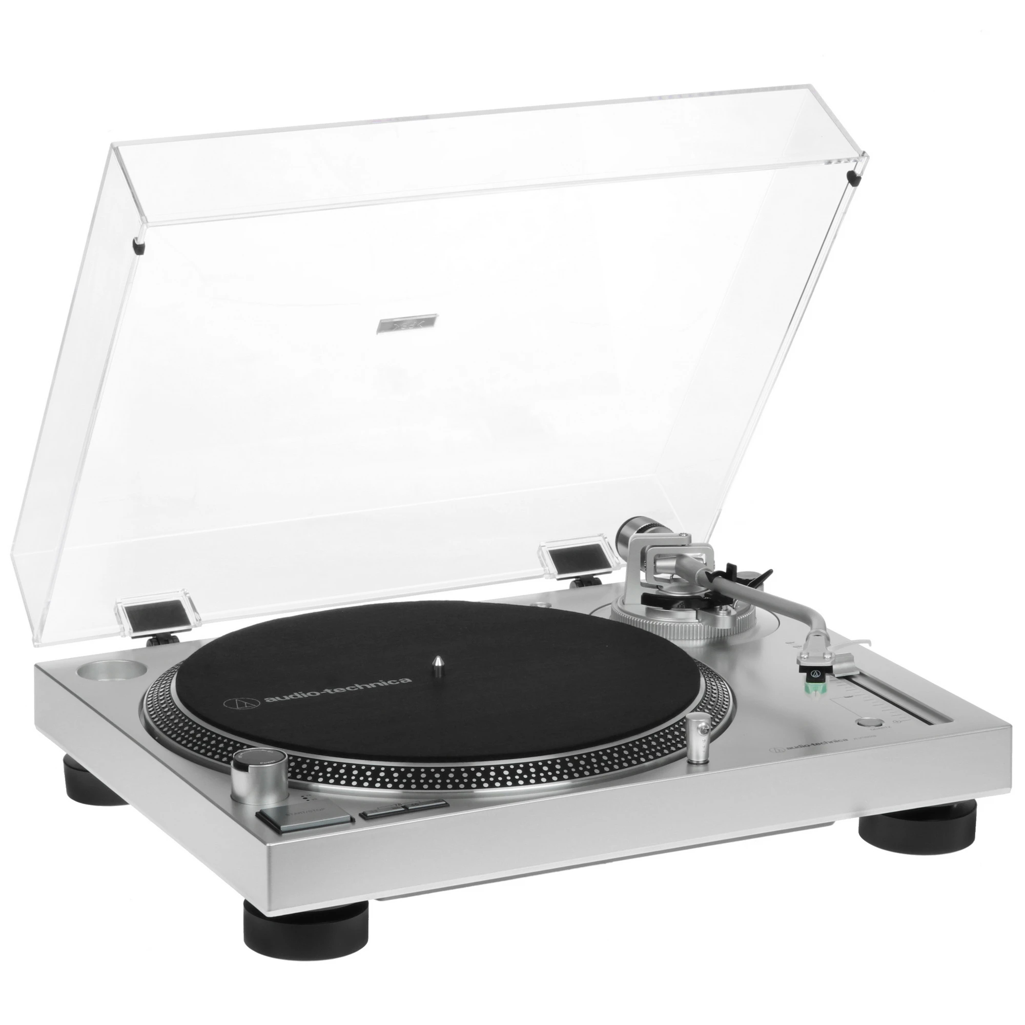 Виниловый проигрыватель Audio-Technica AT-LP120XUSB, серебристый