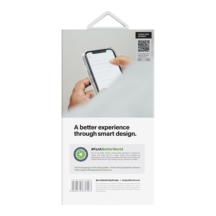 Чехол Uniq Clarion для iPhone 14 Plus, прозрачный (IP6.7M(2022)-CLRNCLR)