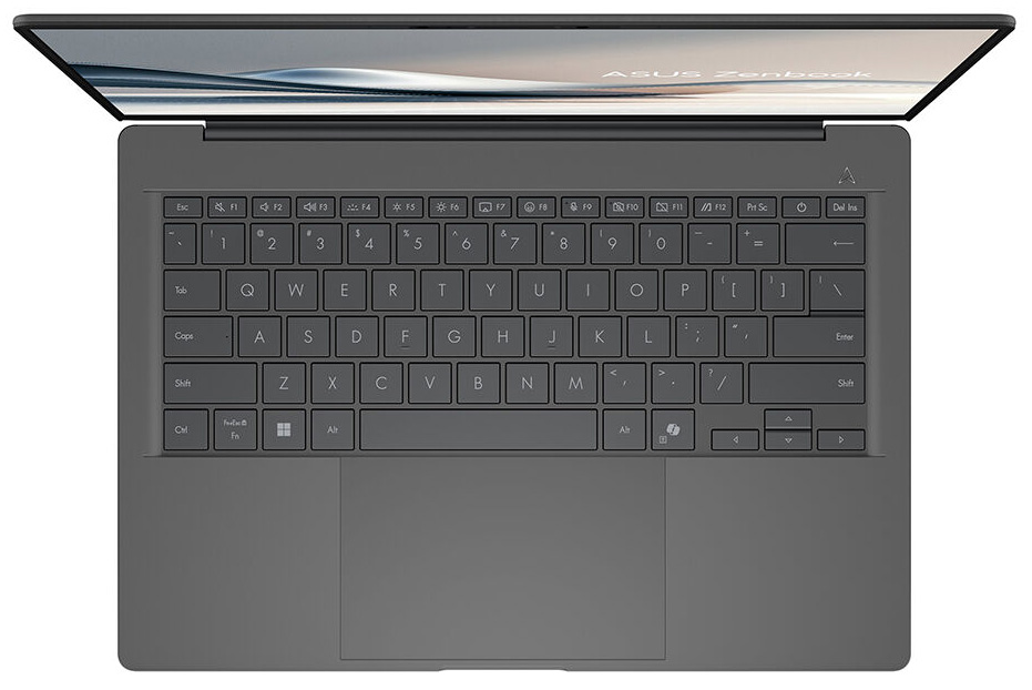 ZenBook A14 UX3407RA-QD038W (Qualcomm Snapdragon X Elite X1E-78-100, Qualcomm Adreno) 32ГБ, 1000ГБ, Windows 11 Home, серый (90NB16G2-M00360)