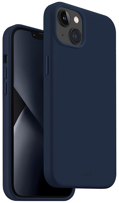 Чехол Uniq Lino для iPhone 14 Plus, синий IP6.7M(2022)-LINOBLU