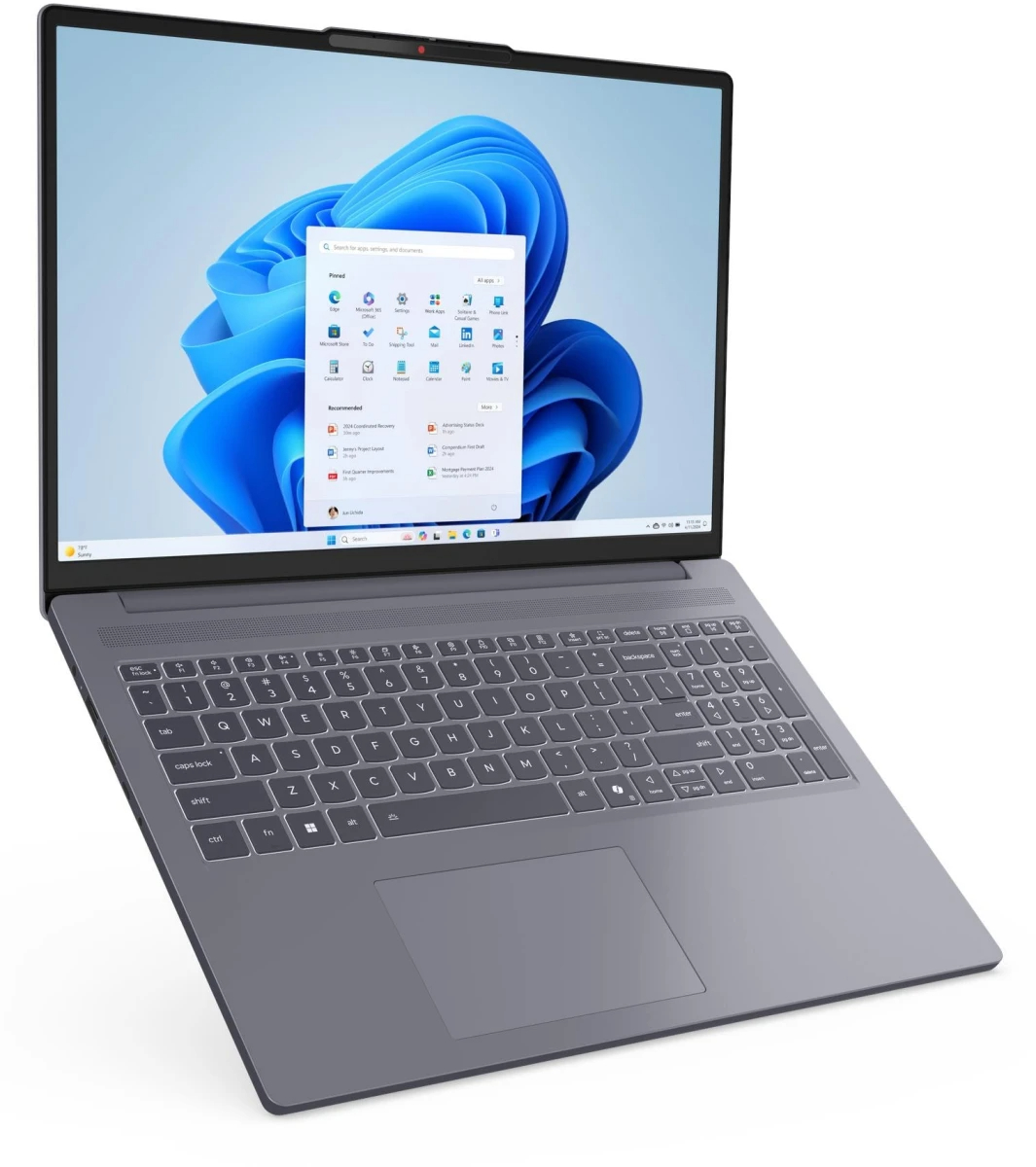 Ноутбук Lenovo IdeaPad Slim 3 16ARP10 (AMD Ryzen 5 150, AMD Radeon 660M Graphics) 16ГБ, 512ГБ SSD, noOS, серый (83K800B8RK)