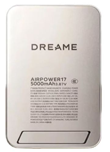 Dreame Ultra Slim Magnetic Power Bank Air Power 17 5000 мАч, серый