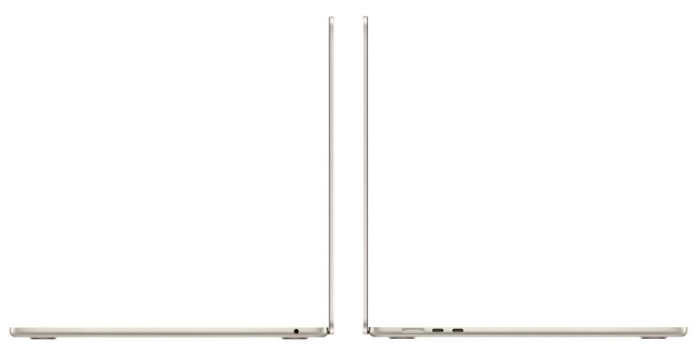 Apple MacBook Air 15 (M4, 10C CPU/10C GPU, 2025), 24 ГБ, 1 ТБ SSD, Starlight (сияющая звезда) Z1DH000SB