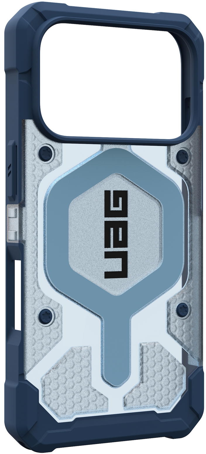 UAG Pathfinder Clear с MagSafe для iPhone 17 Pro Max, прозрачно/голубой (Active Blues Lanyard) 1145521BV03