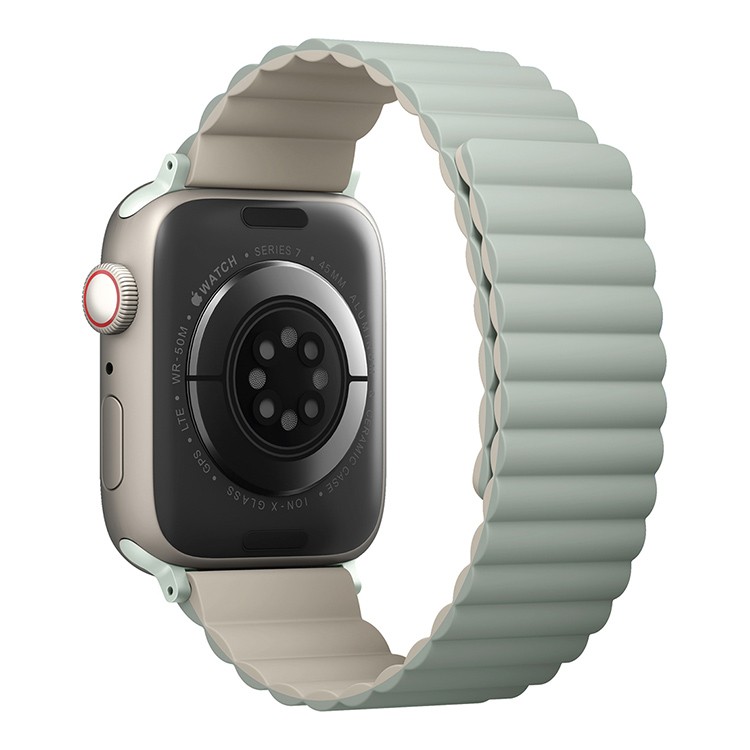 Ремешок Uniq Revix Reversible Magnetic для Apple Watch 38/40/41 mm, зеленый/бежевый