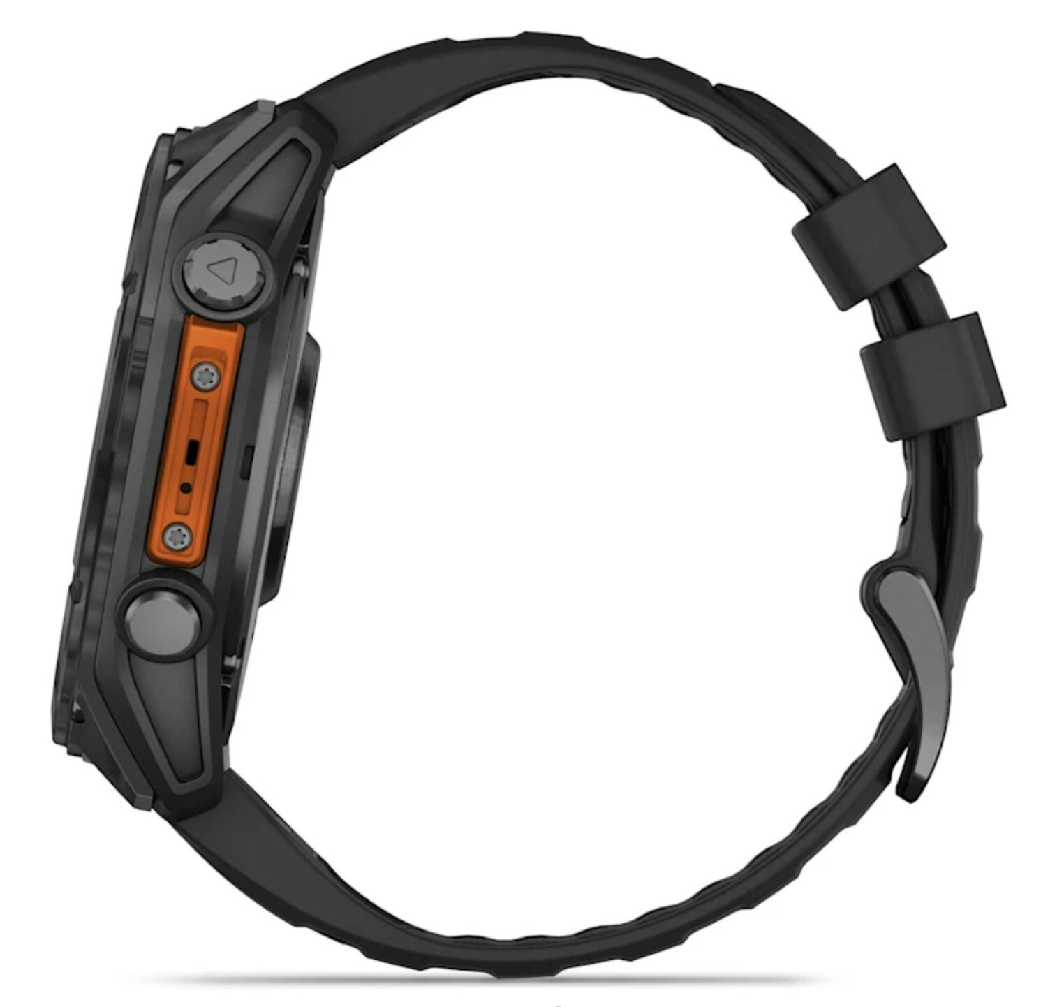 Garmin Fenix 8 51 мм AMOLED, серый, черный силиконовый ремешок (010-02905-00)