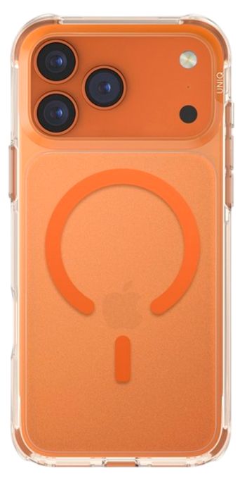 Uniq Lifepro Xtreme с MagSafe для iPhone 17 Pro Max, прозрачный/оранжевый (IP6.9P(2025)-LXAFMFCL)