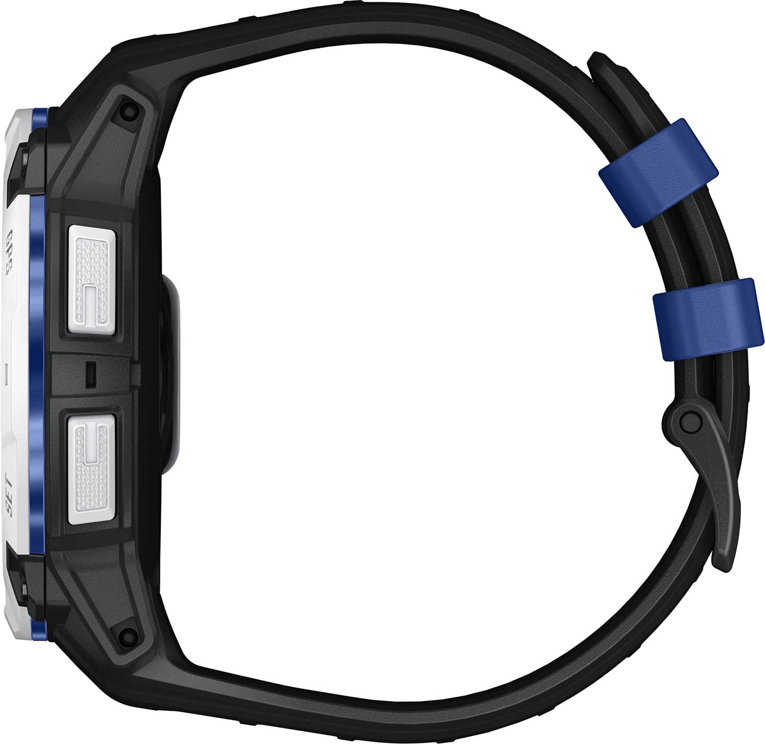 Garmin Instinct 3 50 mm Solar, Whitestone with Black/Bolt Blue Band (010-02935-03)