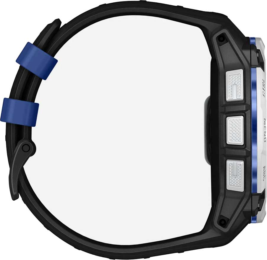 Garmin Instinct 3 50 mm Solar, Whitestone with Black/Bolt Blue Band (010-02935-03)