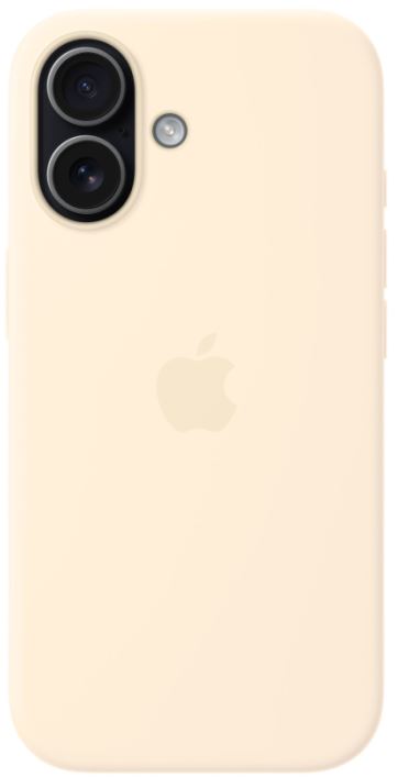 Apple Silicone Case с MagSafe для iPhone 17, ванильный