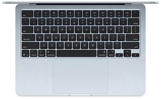 Apple MacBook Air 13 (M4, 10C/10C), 16 ГБ, 512 ГБ, небесно-голубой