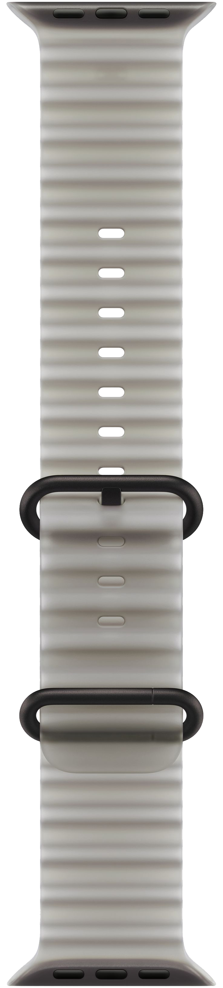 Apple Watch Ultra 4 (2026) 49mm Black Titanium Case with Translucent Gray Ocean Band