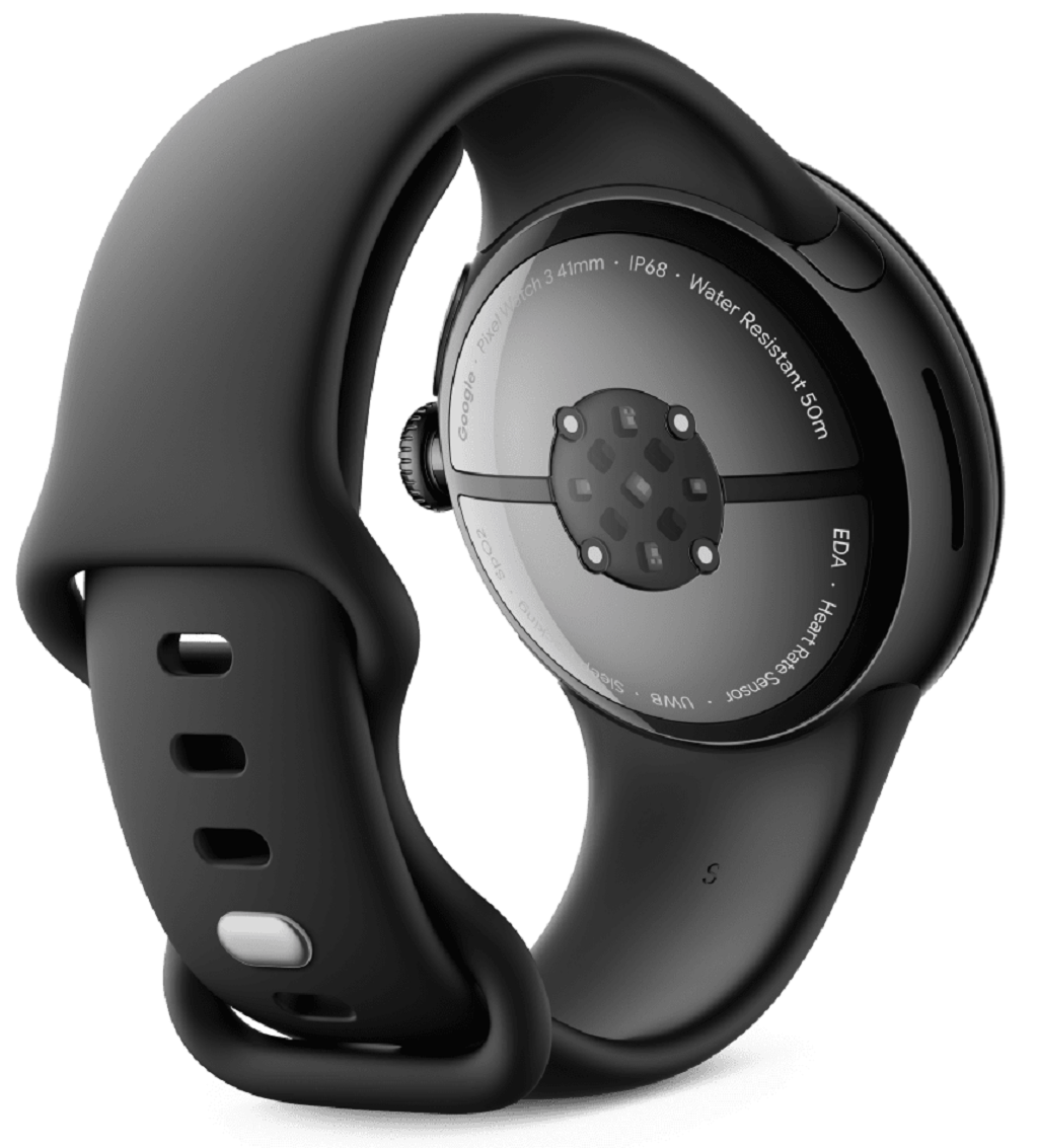 Смарт-часы Google Pixel Watch 3 41mm Matte Black Aluminum Case/Obsidian Active Band