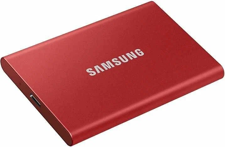 Внешний SSD диск Samsung T7 1TB, красный (MU-PC1T0R)