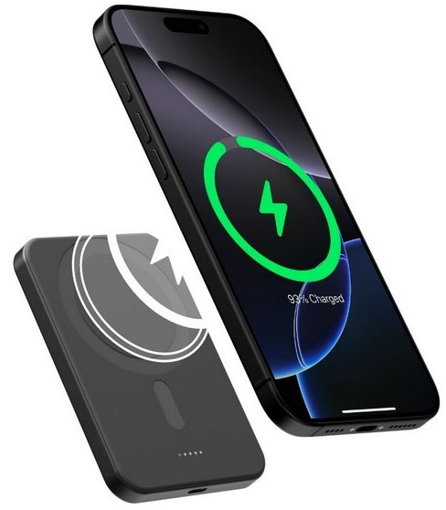 Pitaka Power Bank Qi2, черный (PBQ2401)