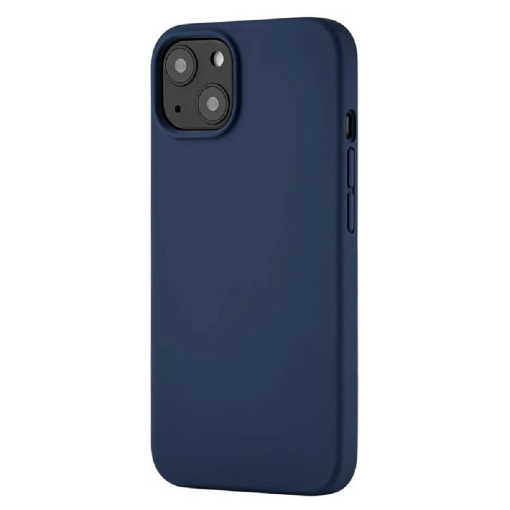 Чехол силиконовый uBear Touch Case iPhone 13, темно-синий