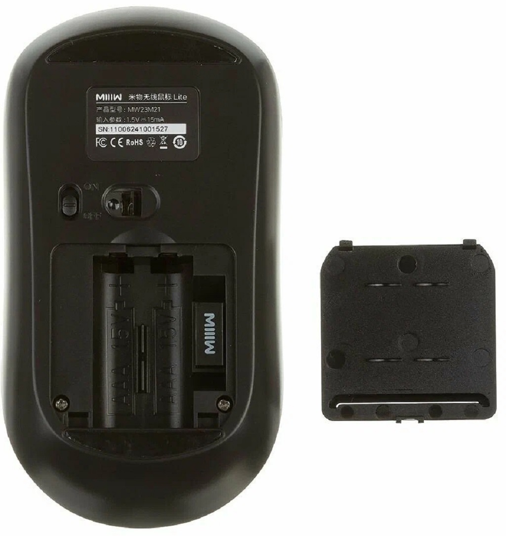 Беспроводная мышь Xiaomi MIIIW Wireless Mouse Lite (MW23M21), черный