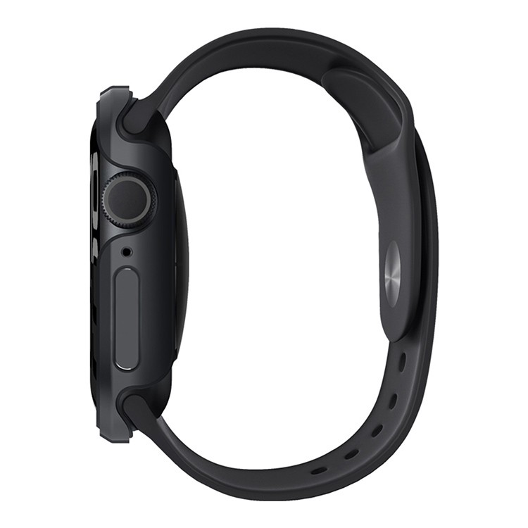 Чехол Uniq Valencia aluminium для Apple Watch Series 10 46mm, черный (46MM-VALMBLK)