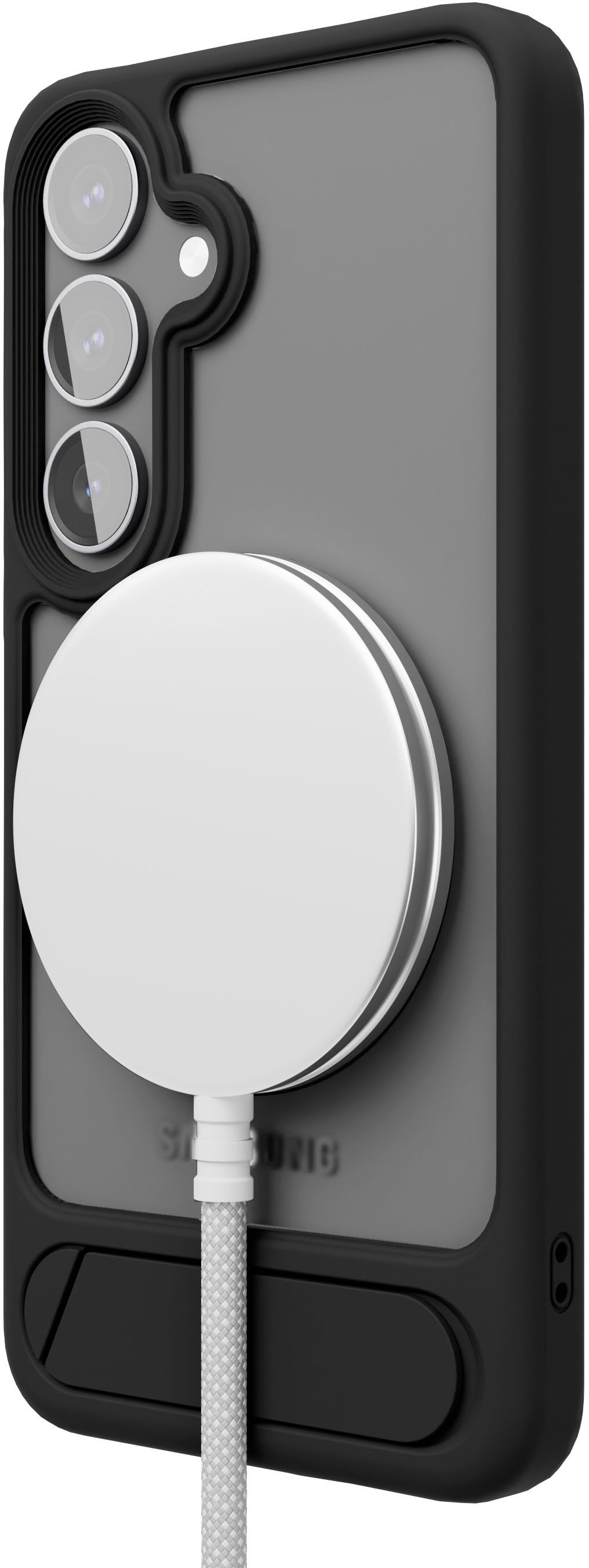 Силиконовый чехол VLP Reels Case с MagSafe для Galaxy S25, черный (10525009)